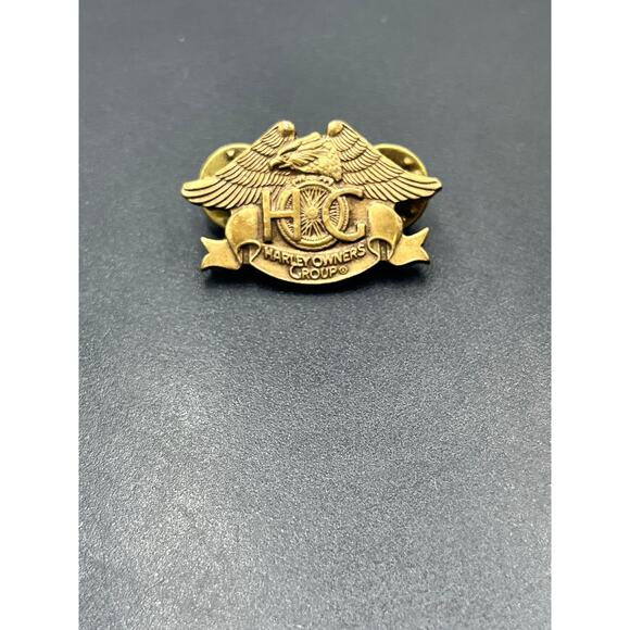 Harley Davidson Motorcycle Vintage HOG Harley‎ Owners Group Brass Pin 1983 - Picture 6 of 6